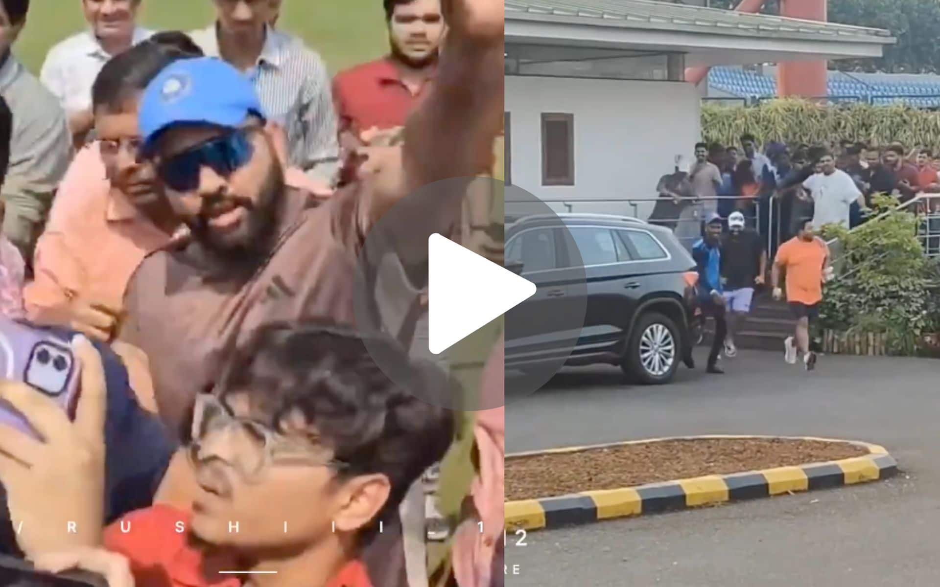 Rohit Sharma Storms Towards His Car To Escape Sea Of Fans In Mumbai -Watch